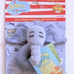 Dr. Seuss My Natural Horton-Ring Rattle NWT